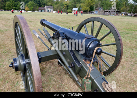 Amerikanischer Bürgerkrieg Ära Kanone Stockfoto