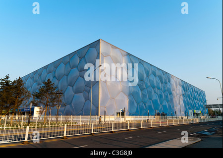 Watercube nationale Schwimmzentrum von PTW Architects und ARUP, 2008 Olympic Green, Peking, China, Asien. Stockfoto