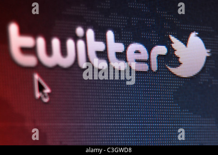 Ein Foto-Illustration von der Twitter social-Networking-website Stockfoto