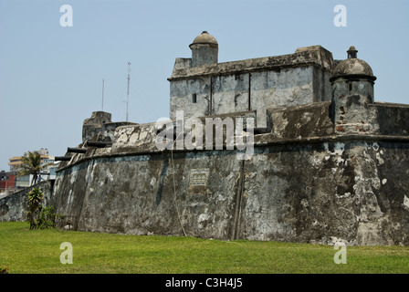 Mexiko. Veracruz Stadt. Fort oder Baluarte Santiago. 17. Jahrhundert. Stockfoto