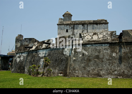 Mexiko. Veracruz Stadt. Fort oder Baluarte Santiago. 17. Jahrhundert. Stockfoto