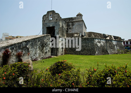 Mexiko. Veracruz Stadt. Fort oder Baluarte Santiago. 17. Jahrhundert. Stockfoto