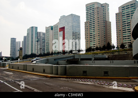 Mexico.Mexico Stadt. Wirtschaft-finanzielle Zone von Santa Fe. Zeitgenössische Architektur. Stockfoto