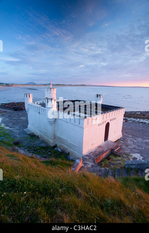 Die alten Algen Bäder bei Sonnenuntergang, Enniscrone, County Sligo, Irland. Stockfoto