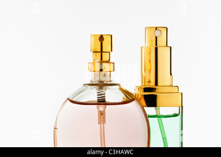 Nahaufnahme von Parfum Zerstäuber Stockfoto