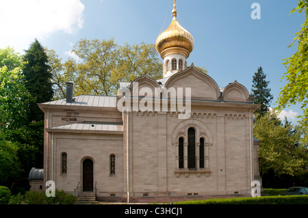 Beispiele Kirche, Baden-Baden, Schwarzwald, Baden-Württemberg, Deutschland Stockfoto