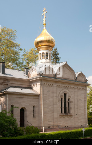 Russische Kirche, Baden-Baden, Schwarzwald, Baden-Württemberg, Deutschland Stockfoto