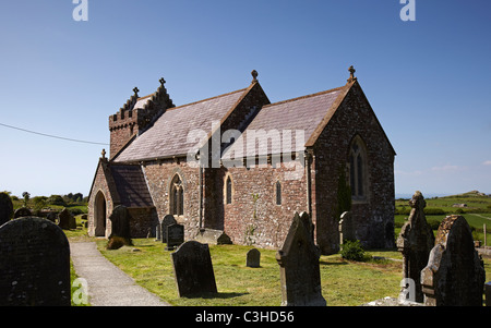 St. Madoc Kirche, Llanmadoc, Gower, Wales, UK Stockfoto