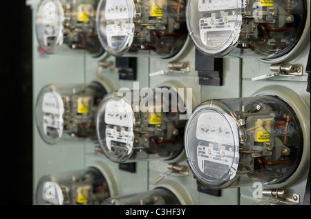 Stromzähler Stockfoto