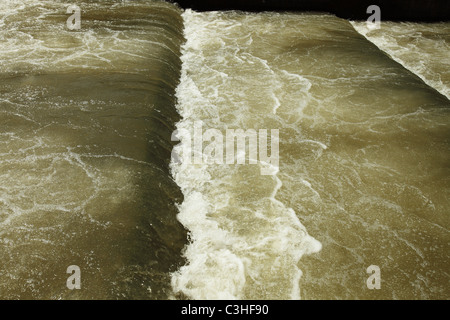 Fischtreppen in der Bonneville dam am Columbia River, vorbei an künstlichen Dämme stromaufwärts schwimmen Fische sollen Stockfoto