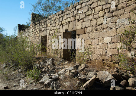 Ruinen von einem Sandsteinbau in Guerrero Viejo, Tamaulipas, Mexiko Stockfoto