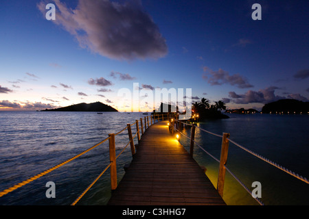 Likuliku Lagoon Resort, Malolo Island Mamanucas, Fidschi Stockfoto