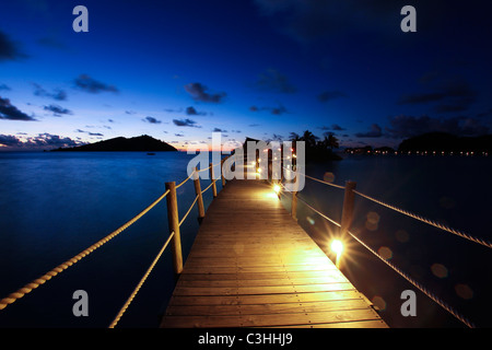 Likuliku Lagoon Resort, Malolo Island Mamanucas, Fidschi Stockfoto