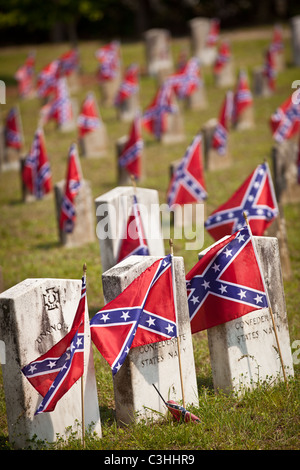 Confederate Memorial Day markiert auf Magnolia Cemetery in Charleston, SC zu Ehren der Toten US Civil War. Stockfoto