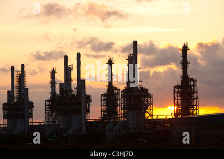 Eine petrochemische Anlage bei Seal Sands auf Teeside, UK. Stockfoto