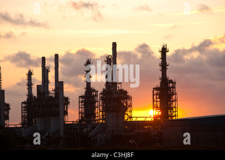 Eine petrochemische Anlage bei Seal Sands auf Teeside, UK. Stockfoto