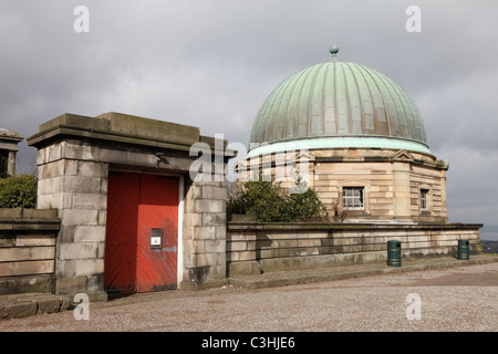 Stadt-Observatorium Calton Hill Edinburgh Schottland Stockfoto