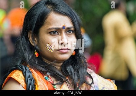 Bashakhi Mahlzeit Banglatown 2011, London, UK Stockfoto