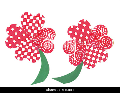 Shamrock Herz Blumen Stockfoto