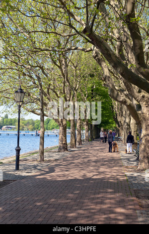 Greenwich-Promenade, Alt Tegel, Reinickendorf, Berlin, Deutschland Stockfoto