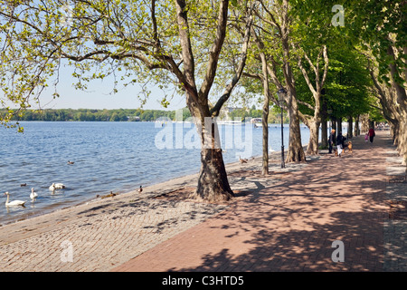 Greenwich-Promenade und Tegeler sehen, Alt Tegel, Reinickendorf, Berlin, Deutschland Stockfoto