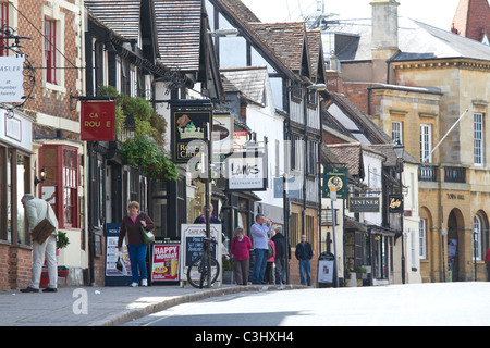 Stratford-upon-Avon, Warwickshire, England, UK. Sheep Street. Stockfoto