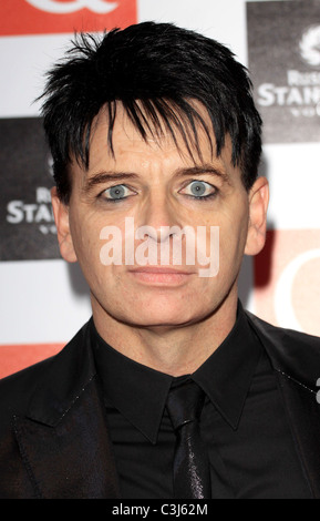 Gary Numan Q Awards 2009 - Ankunft London, England - 26.10.09 Stockfoto