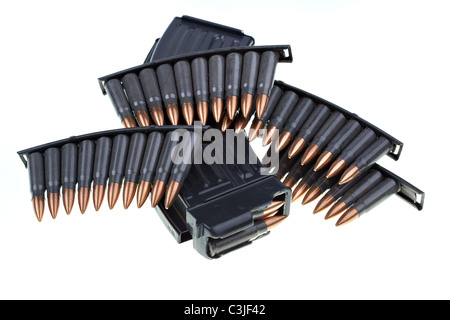 Munition ForAK 47, Lieblings terroristische Waffe Stockfoto