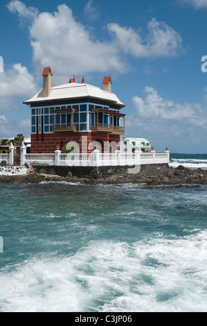 dh ARRIETA LANZAROTE Lanzarote Küste Luxus-Haus Stockfoto