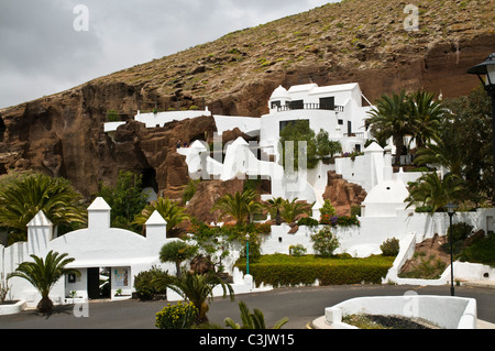 dh Lagomar House Museum NAZARET LANZAROTE Museum der Casa Sharif Omar Sharifs Hauseingang Gartenmauer Stockfoto