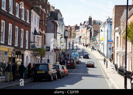 Lewes High Street, East Sussex Stockfoto