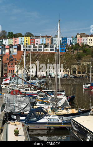 dh Hotwells BRISTOL DOCKS BRISTOL Bristol City Docks Floating Harbour Marina Yacht Boote festgemacht Stockfoto