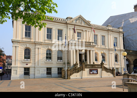 Das Rathaus auf Lord Street, Southport, Merseyside, Lancashire, England, UK. Stockfoto