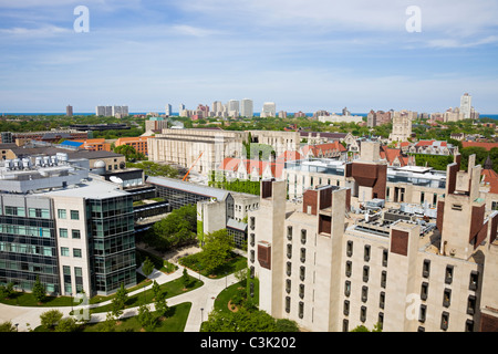 Campus der Universität von Chicago Stockfoto