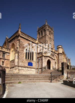 Die Kirche des St. Johannes des Täufers, Axbridge, Somerset, England Stockfoto