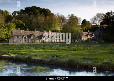 Arlington Row, das Dorf von Bibury, die Cotswolds, England, UK Stockfoto