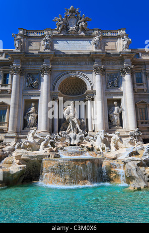 Der Trevi-Brunnen, der größte barocke Brunnen in Rom, Italien Stockfoto