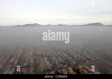 Luftaufnahme von Kabul, Afghanistan Stockfoto