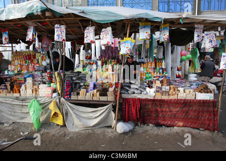 Alltag auf dem Markt in Kunduz Stockfoto