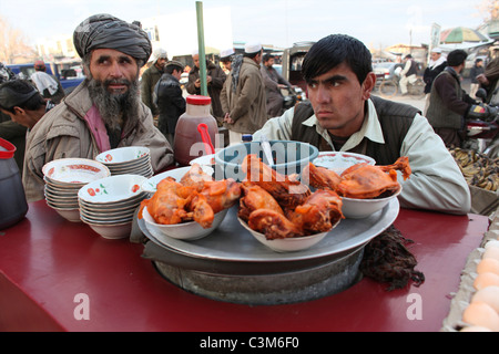 Alltag auf dem Markt in Kunduz Stockfoto