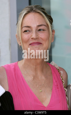 SHARON STONE JANE MORGAN geehrt mit einem Stern auf dem HOLLYWOOD WALK OF FAME HOLLYWOOD LOS ANGELES Kalifornien USA 6. Mai 2011 Stockfoto