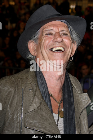 KEITH RICHARDS PIRATES OF THE CARIBBEAN: ON STRANGER TIDES. WELT-PREMIERE. WALT DISNEY BILDER ANAHEIM LOS ANGELES NEFF Stockfoto