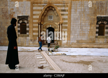 Libanon-St Antoine Mar Kozhaya Kloster & maronitische Mönch Stockfoto