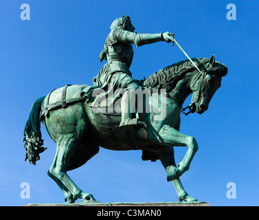 Statue von Jeanne d ' Arc im Stadtzentrum, Place du Martroi, Orleans, Frankreich Stockfoto