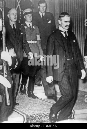 NEVILLE CHAMBERLAIN UK Uhr nach einem zweiten Treffen mit Hitler 23. September 1938 Stockfoto