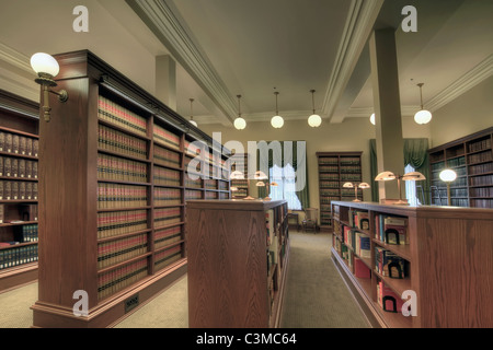 Gesetz-Bibliothek im historischen Pioneer Court House Portland Oregon 2 Stockfoto