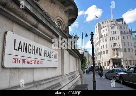 BBC Broadcasting House Portland Place Art-Deco-1930er Jahre Stockfoto