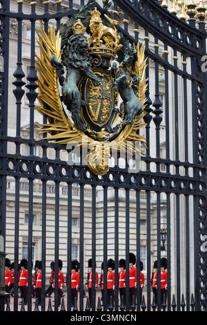 Der Haushalt Division Wechsel der Wachablösung am Buckingham Palace London abstrakt Stockfoto