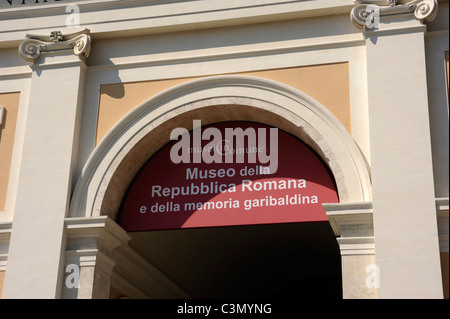 Italien, Rom, Gianicolo, Porta san Pancrazio, Museo della Repubblica Romana e della Memoria Garibaldina, Museum Garibaldi Stockfoto