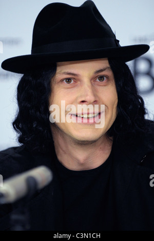 Jack White "White Stripes: unter The Great White Northern Lights Pressekonferenz - 2009 Toronto International Film Stockfoto